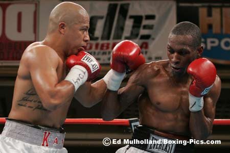 Washington Wacho Hago competing as a professional boxer